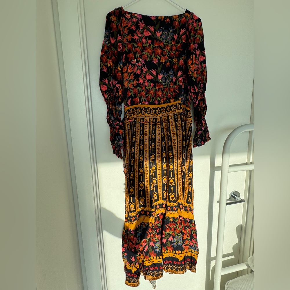 Farm Rio Anthropologie Side-Slit Maxi Dress - Picture 13 of 14